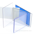 Clear polycarbonate sheet construction curtain wall